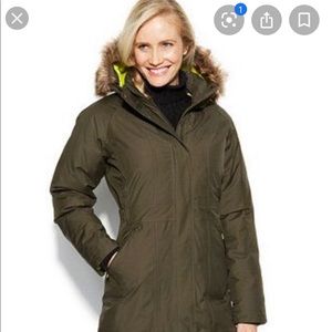 The NorthFace Down Parka with Faux Fur Hood